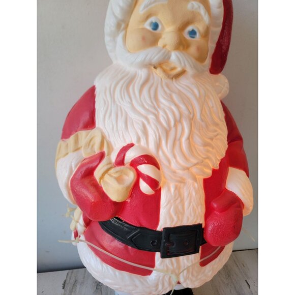 Grand venture candy cane Santa Claus blow mold lawn decor Xmas - Picture 3 of 11
